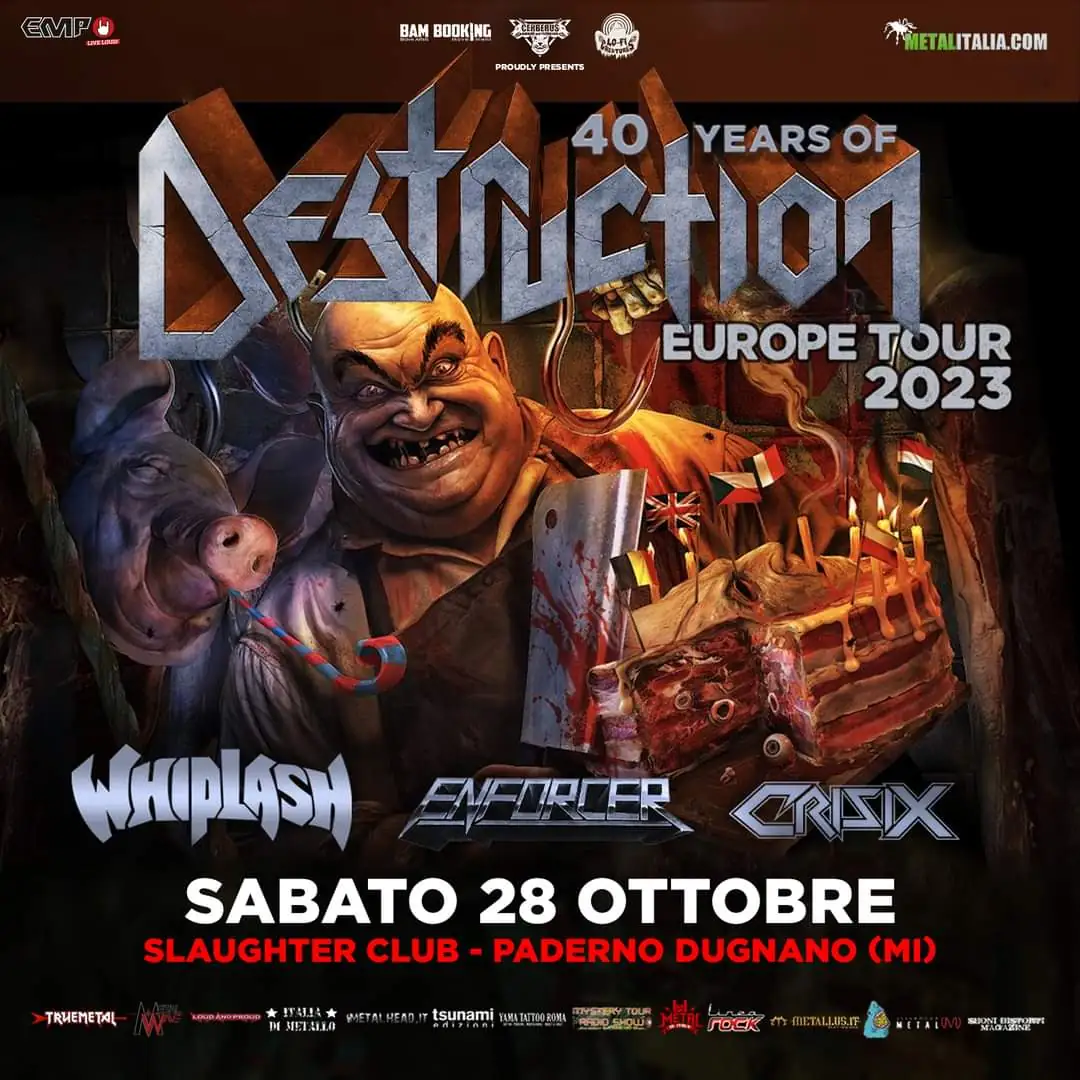 Live Report: Destruction @ Slaughter Club, Paderno Dugnano (MI) - 28/10/2023