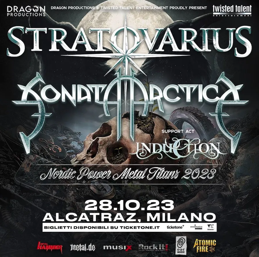 Stratovarius, Sonata Arctica: gli orari della data di Milano