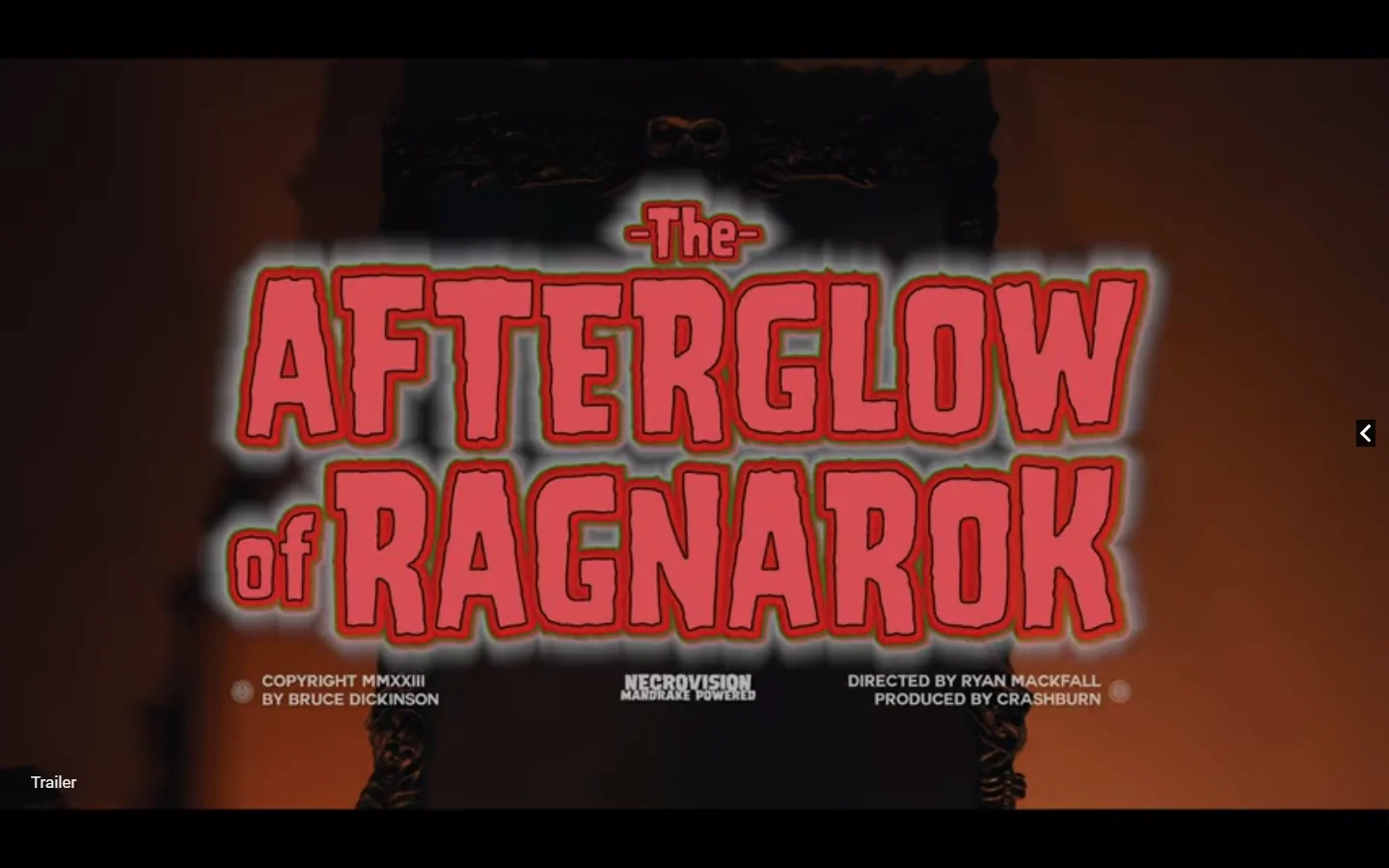 Bruce Dickinson: il trailer del nuovo video 'Afterglow Of Ragnarok'