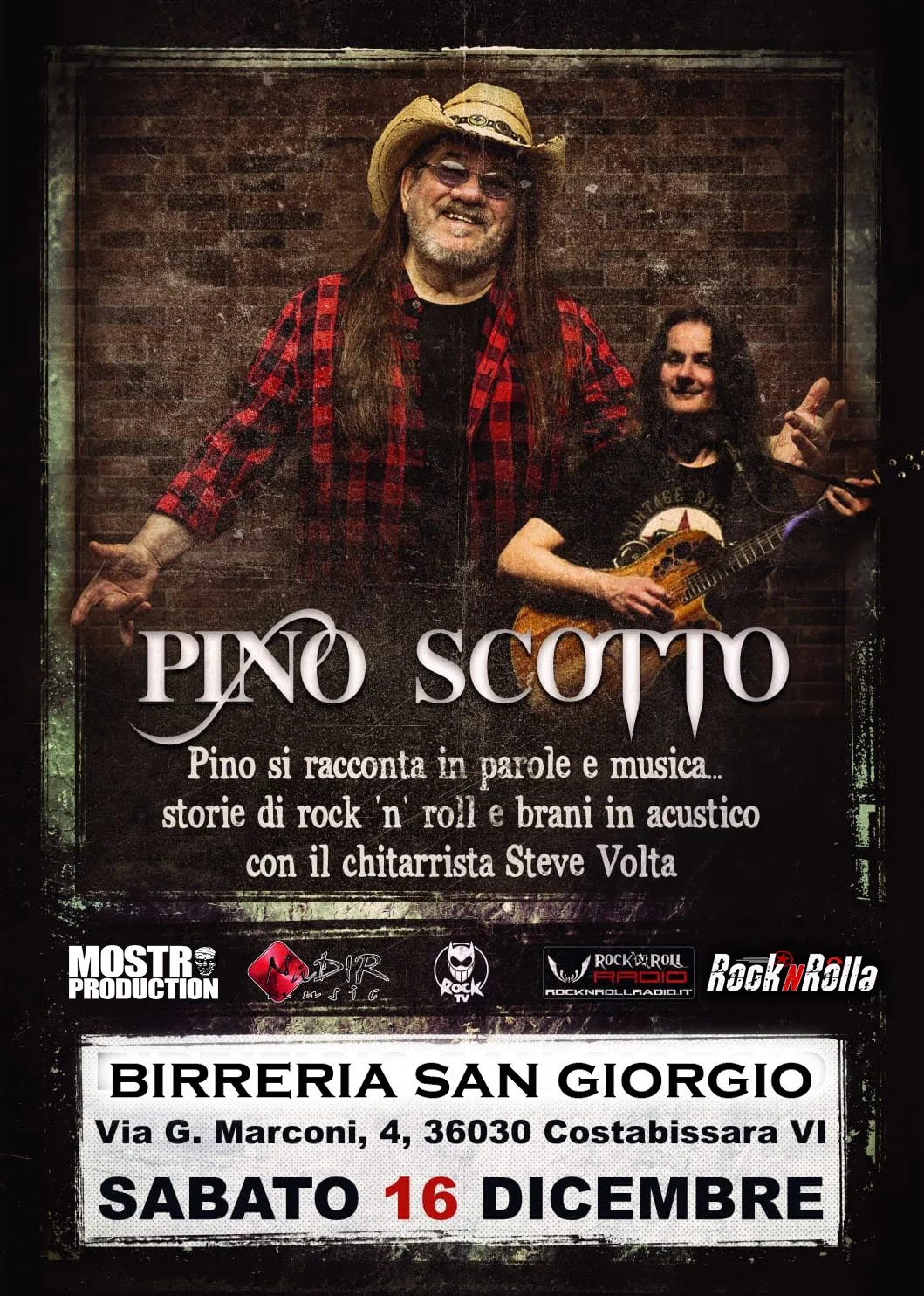 Pino Scotto: il 16 dicembre si racconta in parole e musica