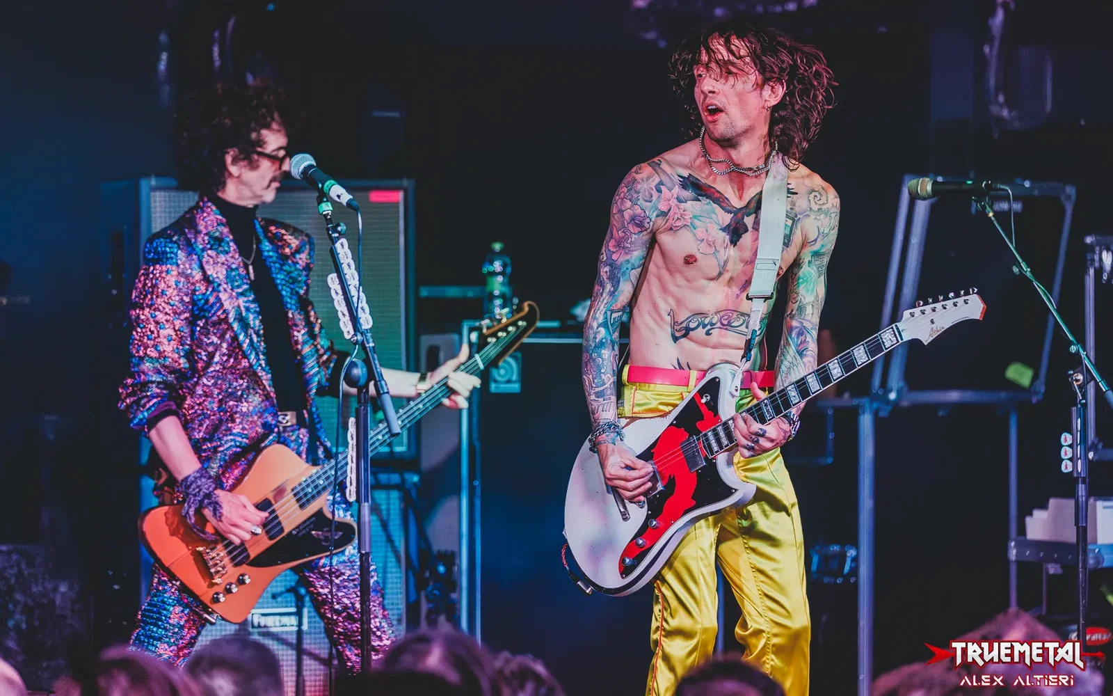 The Darkness: Justin Hawkins, "Una volta ho fatto stage diving ma la gente era troppo occupata a filmare con i cellulari e non mi presero"