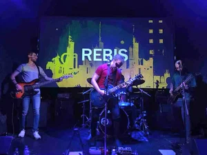 I Rebis sul palco del Blah Blah di Torino, in occasione del release party di "Acqua Remota"
