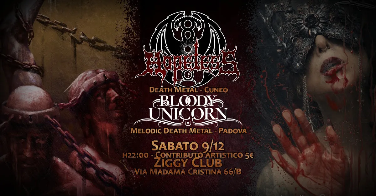 Bloody Unicorn e Hopeless: a dicembre in concerto a Torino