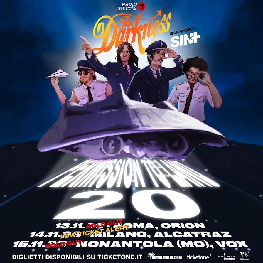 The Darkness: tutto esaurito per i concerti a Ciampino e Nonantola