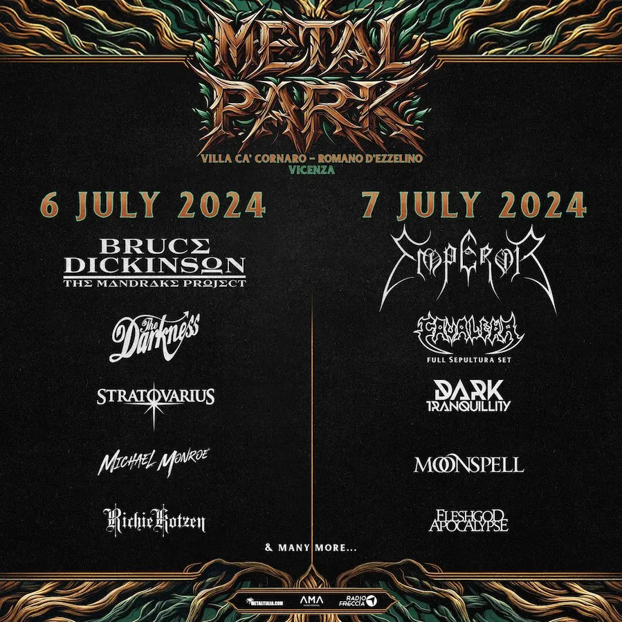 Metal Park 2024: Stratovarius, Dark Tranquillity e altre conferme