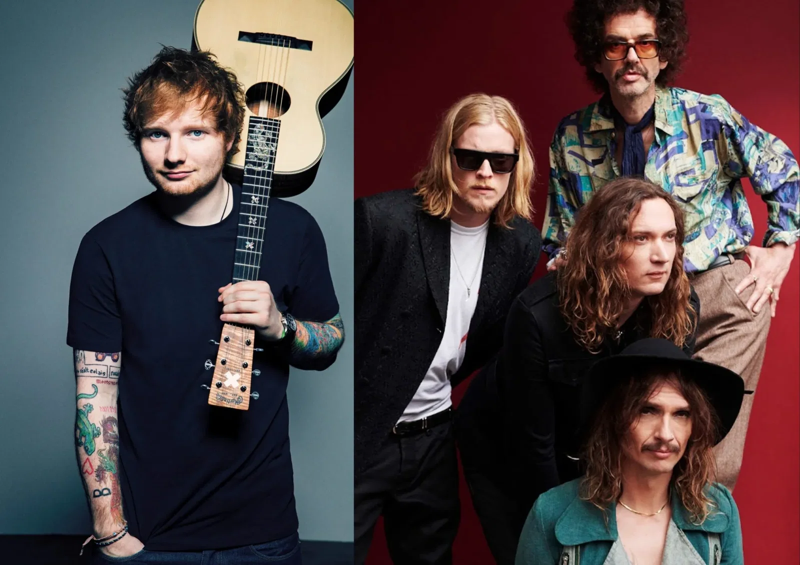 The Darkness: Ed Sheeran a sorpresa sul palco con la band