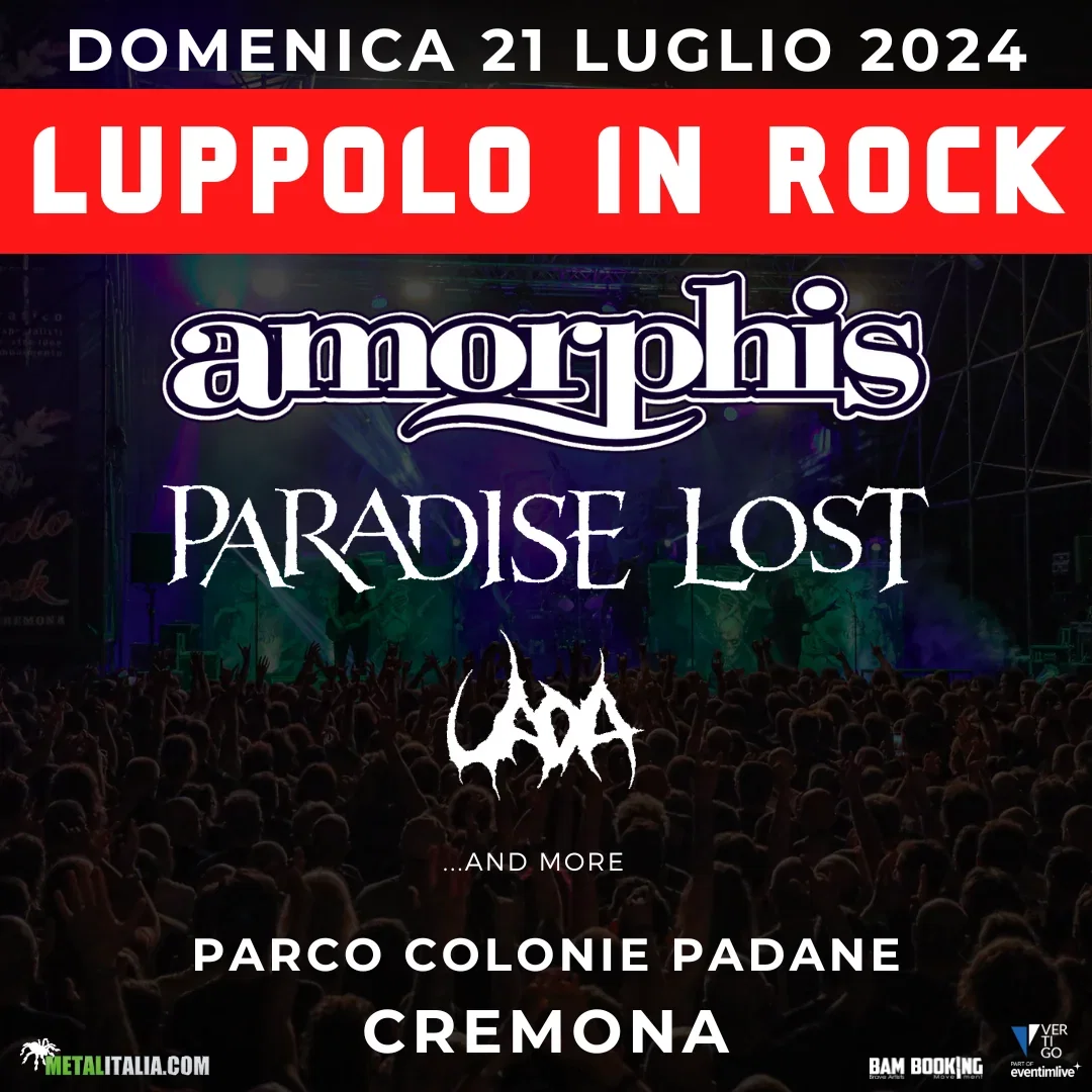 Luppolo In Rock 2024: annunciati Amorphis e Paradise Lost