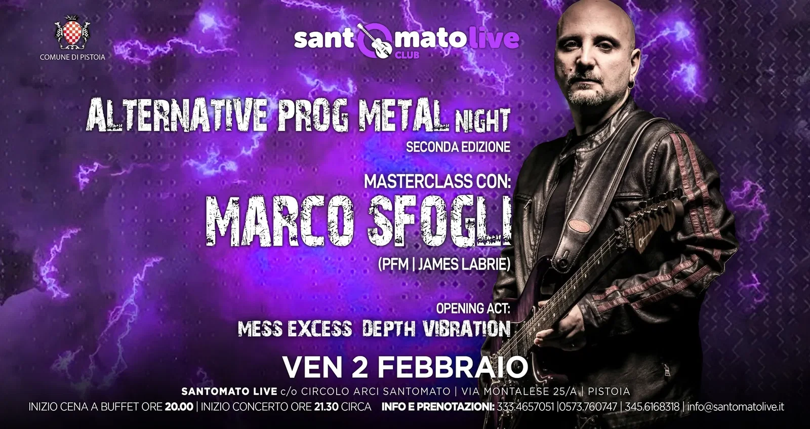 Alternative Prog Metal Night: seconda edizione al Santomato Club di Pistoia