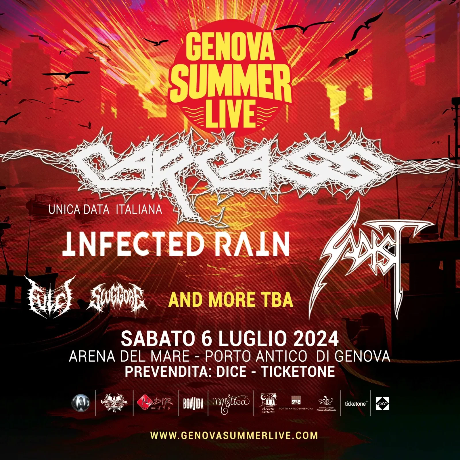 Genova Summer Live 2024: si aggiungono i Sadist