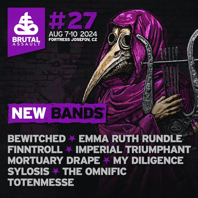 Brutal Assault 2024: all’edizione # 27 si aggiungono altre 8 band, tra cui i nostri Mortuary Drape