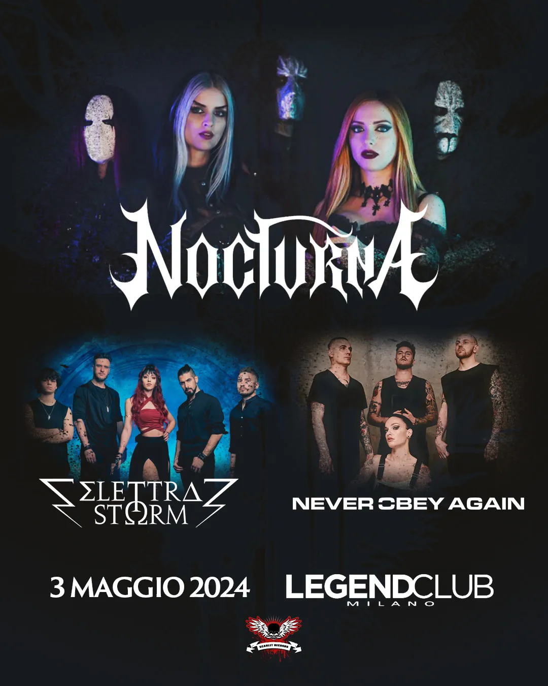 Nocturna: release show al Legend Club di Milano il 3 maggio