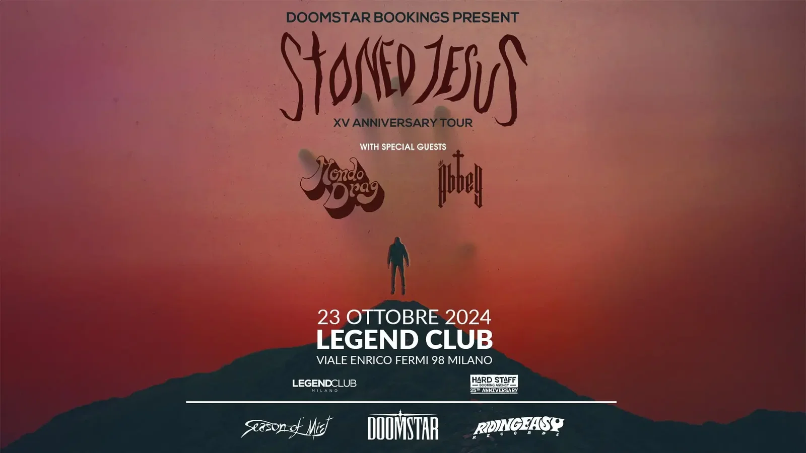 Stoned Jesus + Mondo Drag +  The Abbey: una data al Legend Club di Milano ad ottobre