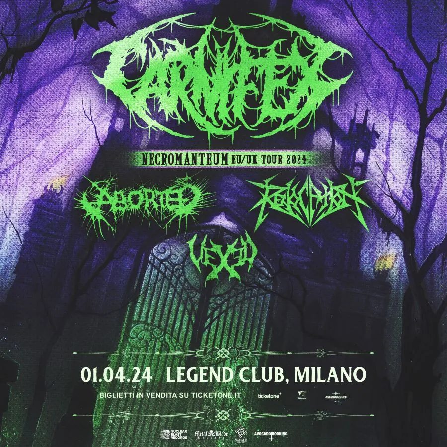 Carnifex: gli orari del concerto al Legend Clud di Milano