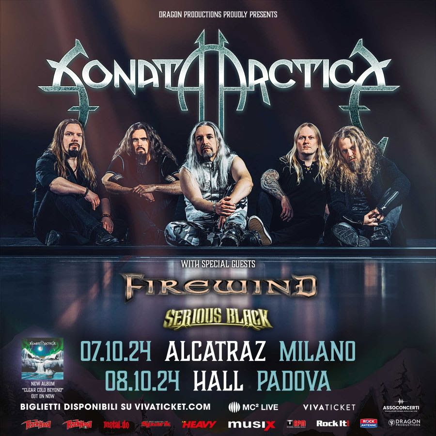 Sonata Arctica: due date in Italia con i Firewind a ottobre