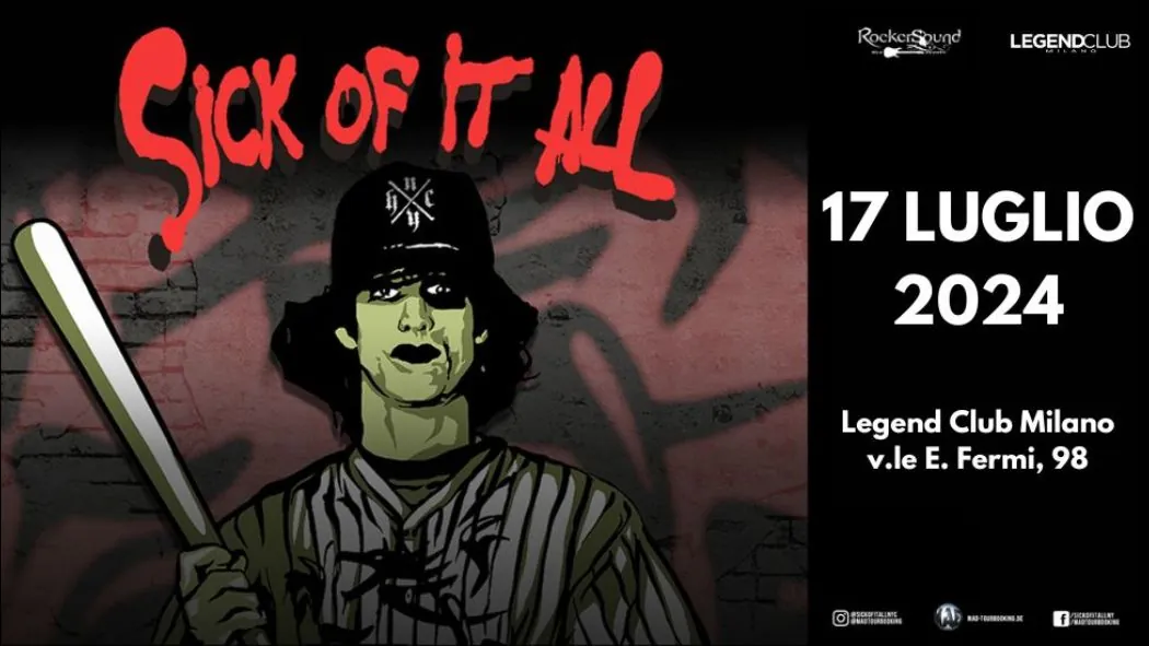 Sick Of It All: a luglio al Legend Club di Milano
