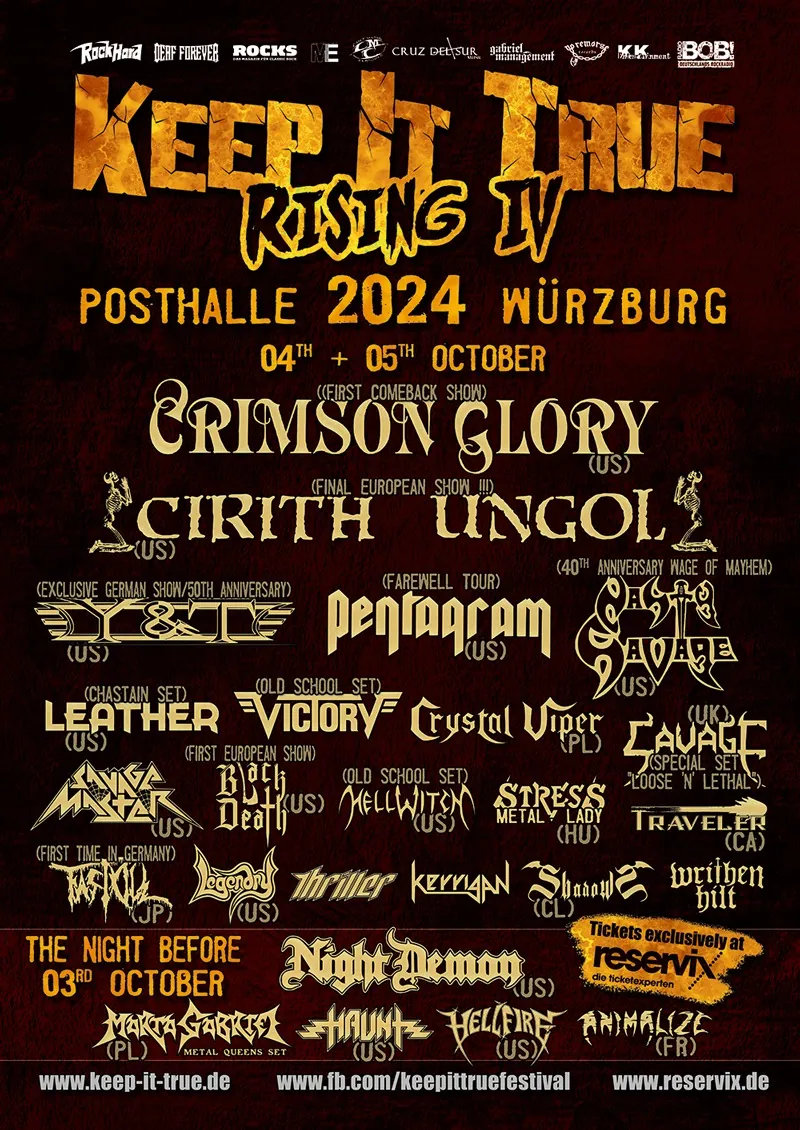 Keep It True Rising 4: annunciate le ultime band del festival