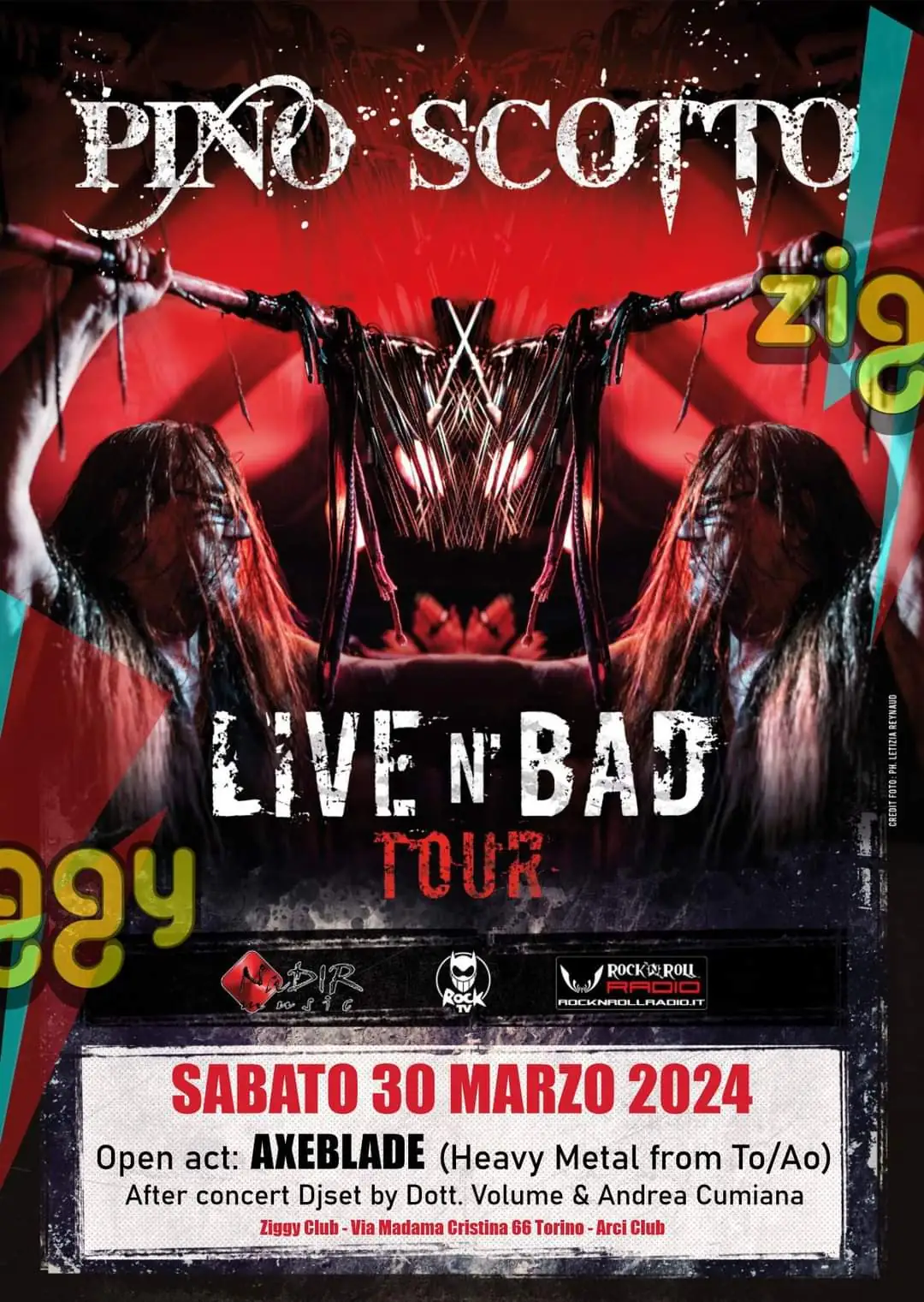 Live Report: Pino Scotto + Axeblade @ Ziggy Club, Torino - 30/03/2024