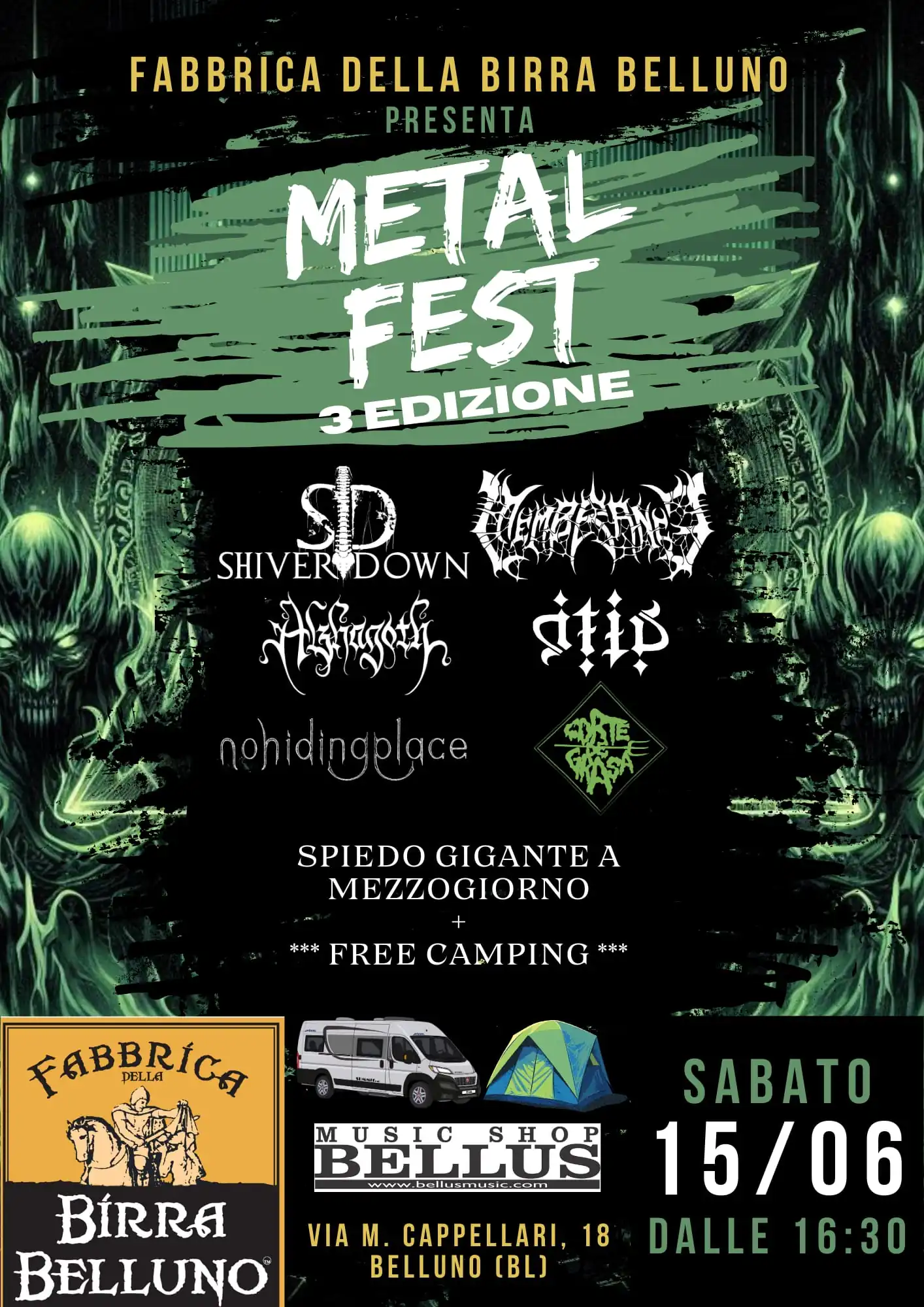 Belluno Metal Fest: il 15 giugno si terrà la terza edizione