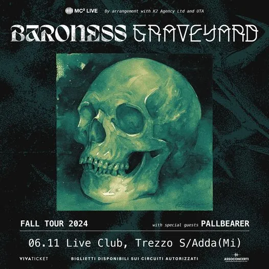 Baroness e Graveyard: una data al Live Club di Trezzo sull’Adda