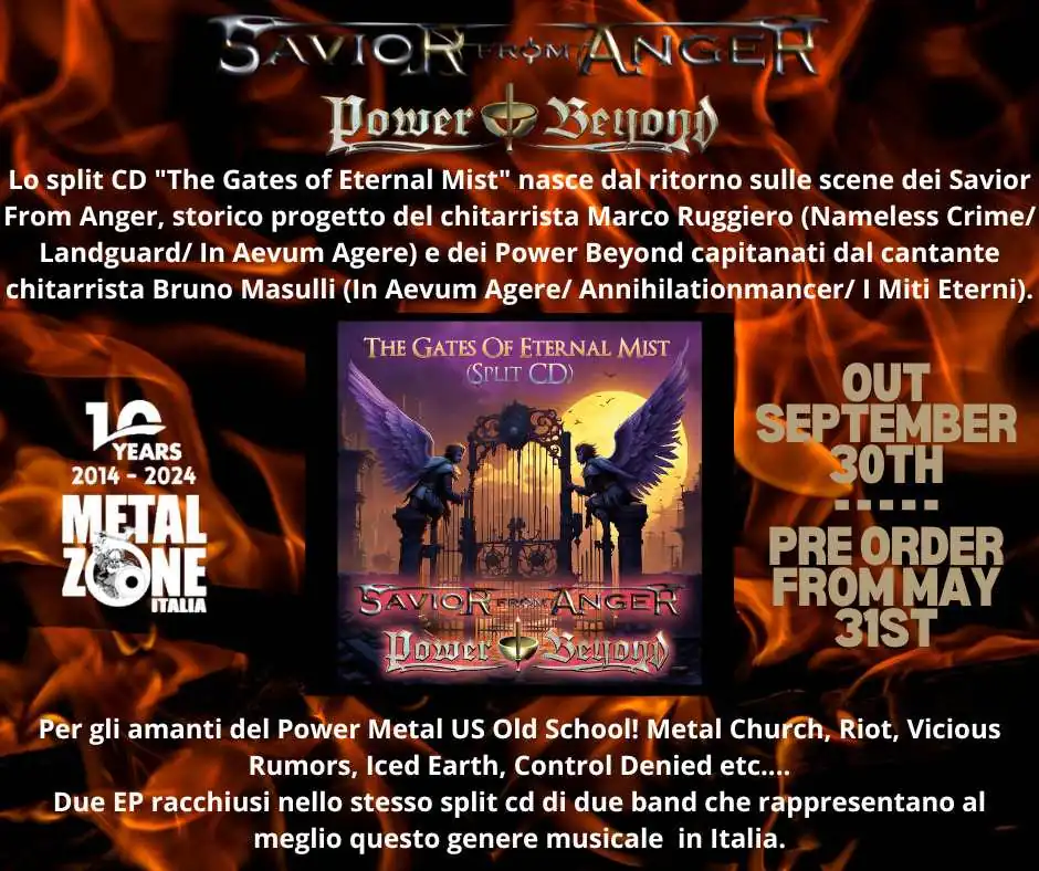 Savior From Anger: a settembre uno split CD con i Power Beyond