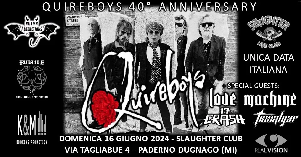 Quireboys + special guest @ Slaughter Club, Paderno Dugnano (MI) - 16/06/2024