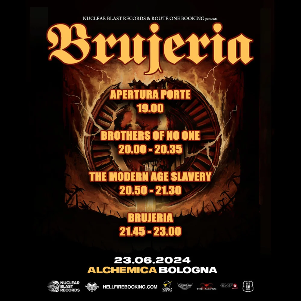Brujeria: gli orari della data di domani a Bologna