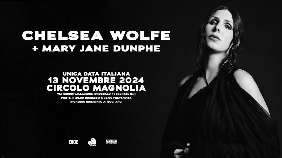 Chelsea Wolfe: unica data italiana al Circolo Magnolia di Segrate
