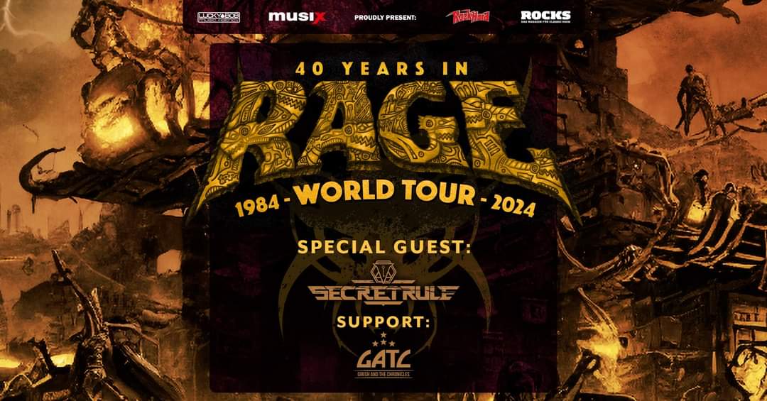 Rage + Secret Rule + Girish and the Chronicles @ Slaughter Club, Paderno Dugnano (MI) - 10/11/2024