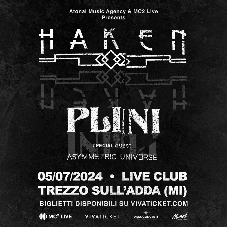 Haken e Plini: gli orari della data al Live Club di Trezzo sull’Adda (MI)