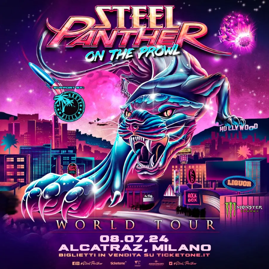 Steel Panther: gli orari della data di Milano