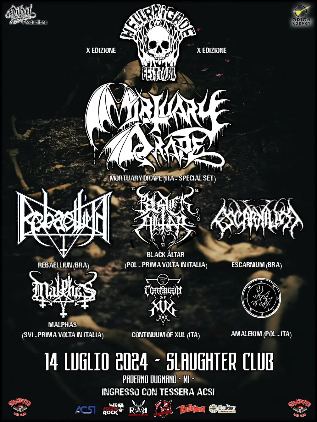 Hellbrigade Festival X Edizione @ Slaughter Club, Paderno Dugnano (MI) - 14/07/2024