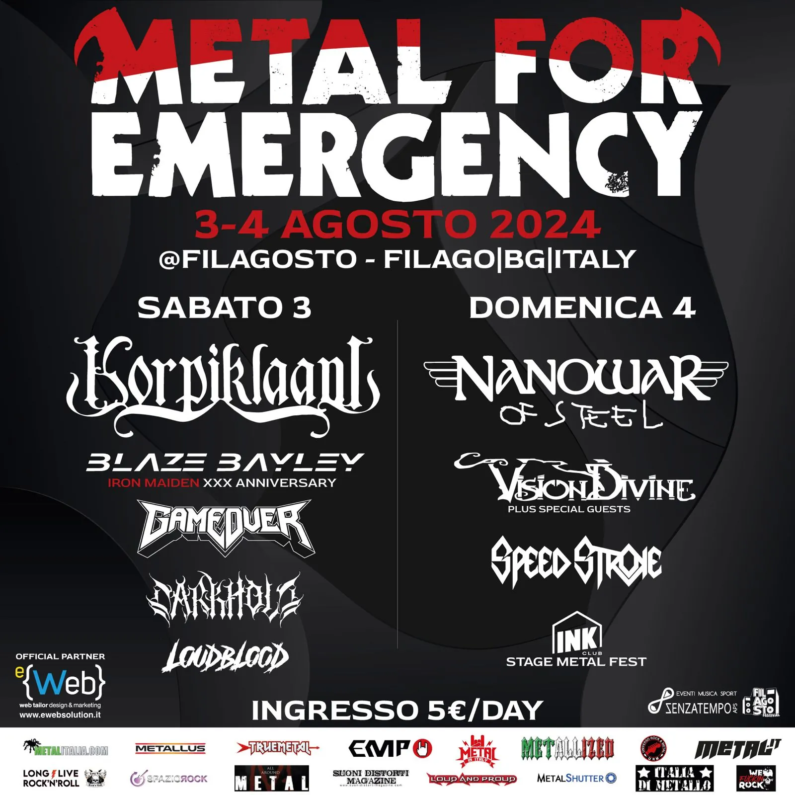 Metal for Emergency 2024 Day 1, Filago (BG) - 03/08/2024