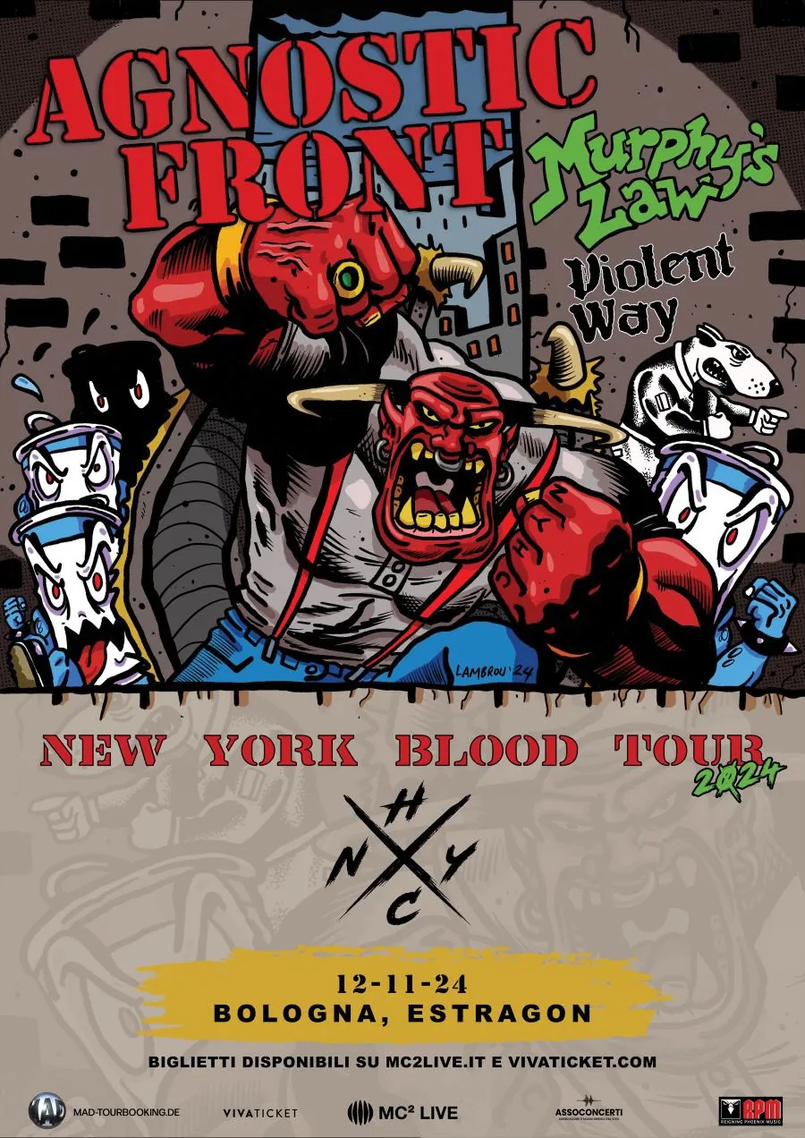 Agnostic Front: a novembre una data a Bologna