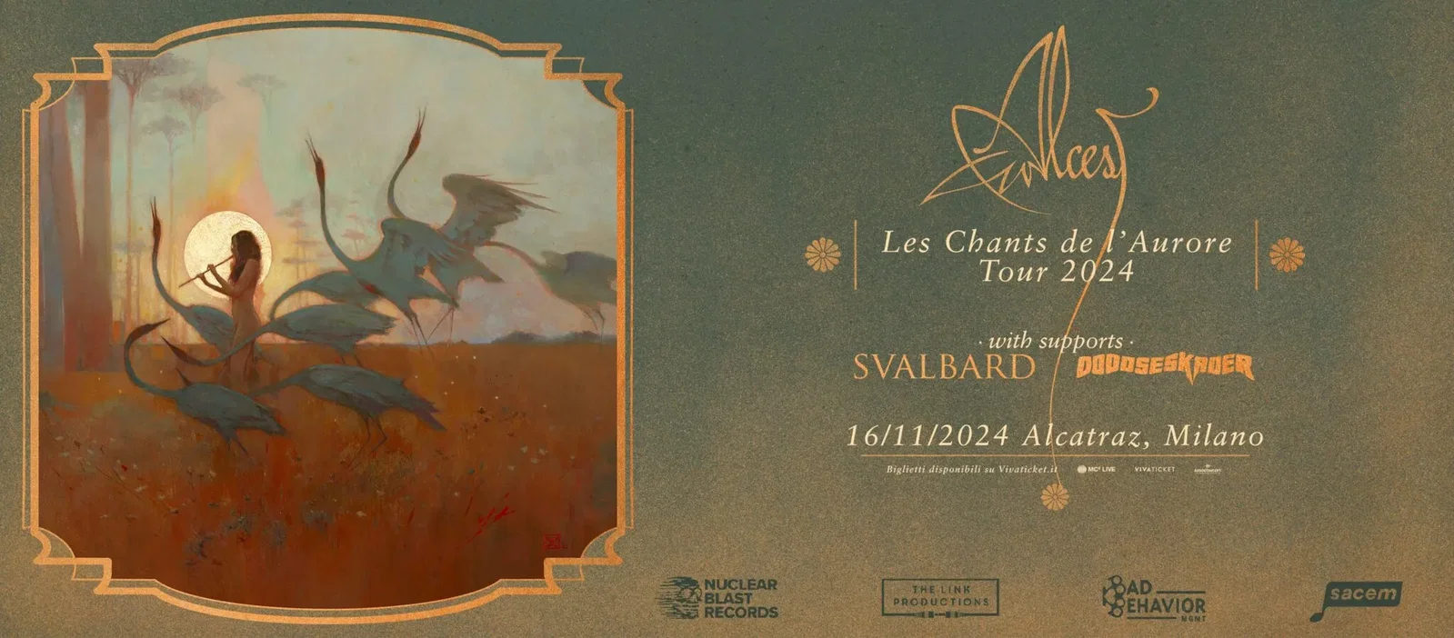 Alcest + Svalbard + Doodseskader @ Alcatraz, Milano - 16/11/2024