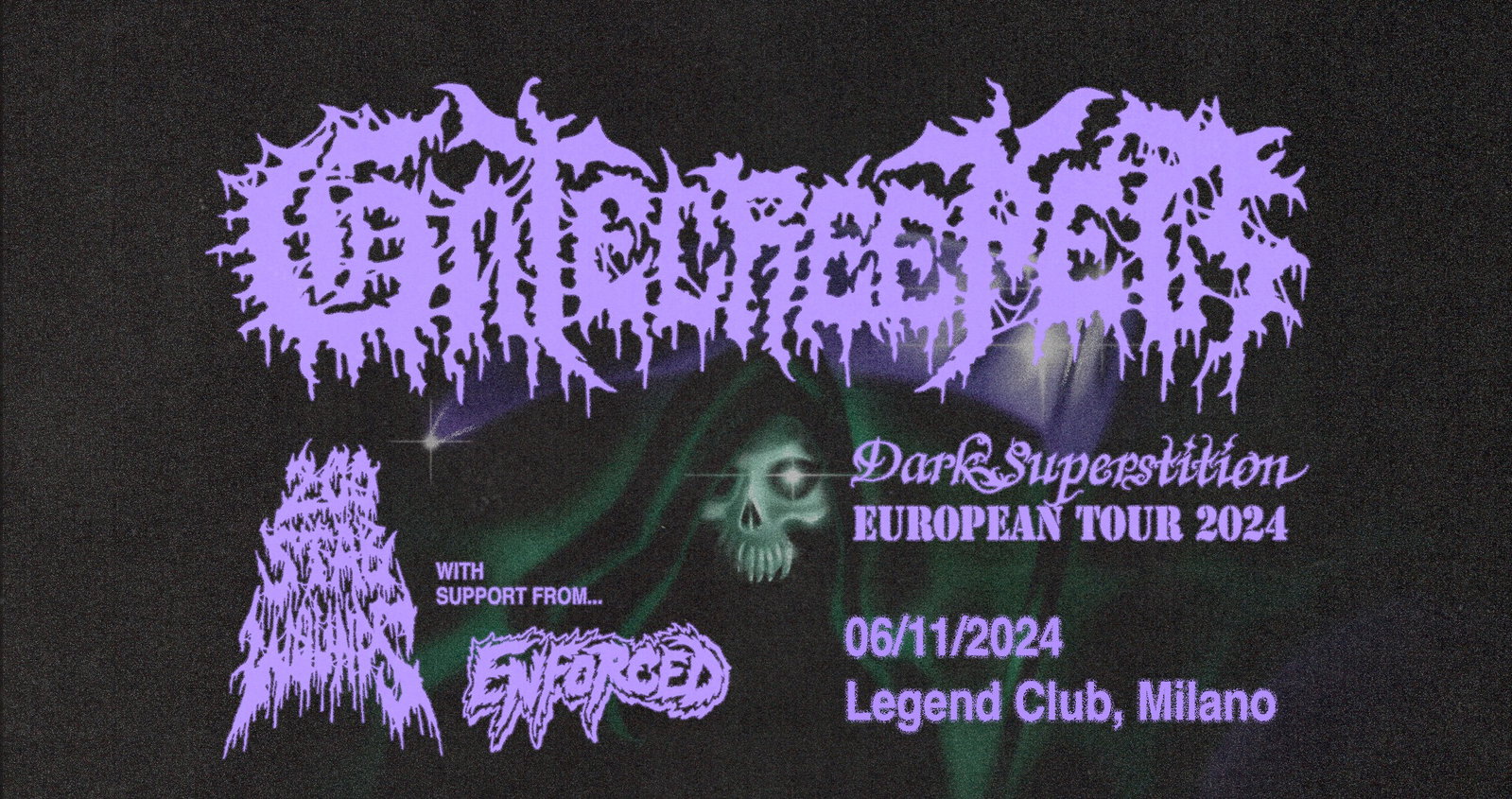 Gatecreeper + 200 Stab Wounds + Enforced @ Legend Club, Milano - 06/11/2024