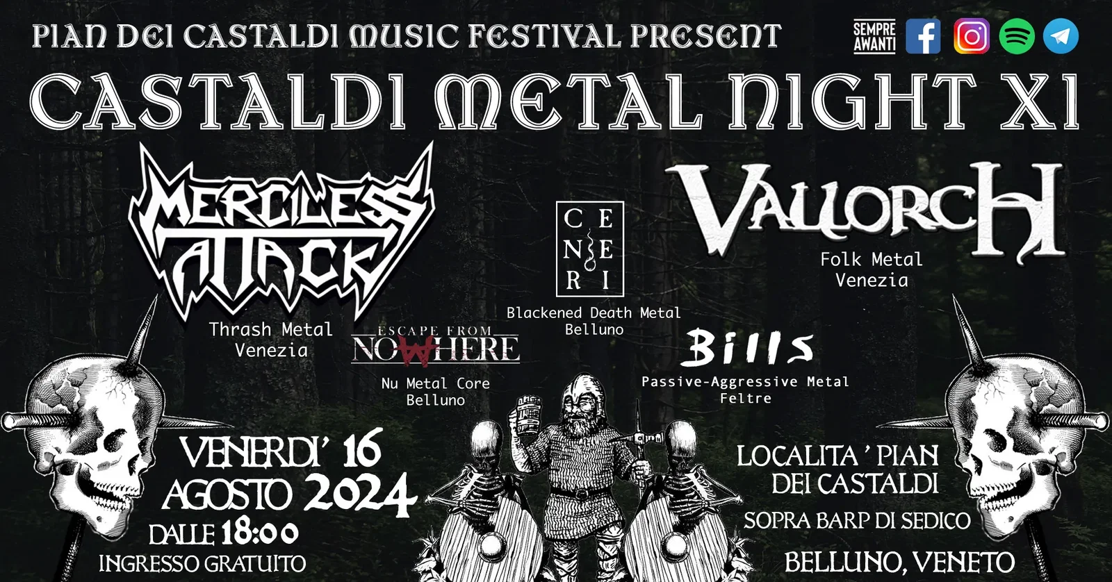 Castaldi Metal Night: ecco la line-up!