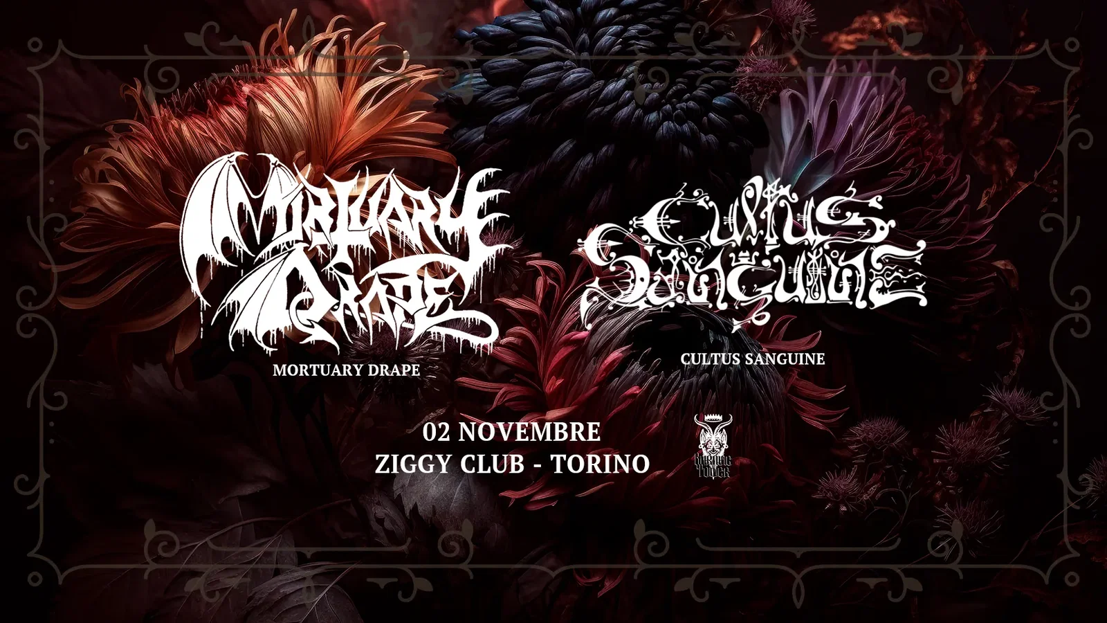 Mortuary Drape + Cultus Sanguine @ Ziggy Club, Torino, 02/11/2024