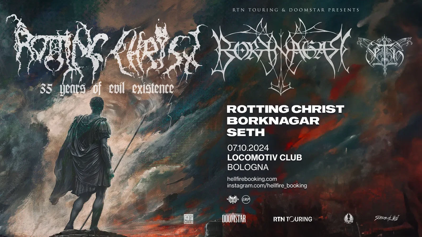 Rotting Christ + Borknagar + Seth @ Locomotiv Club, Bologna - 07/10/2024