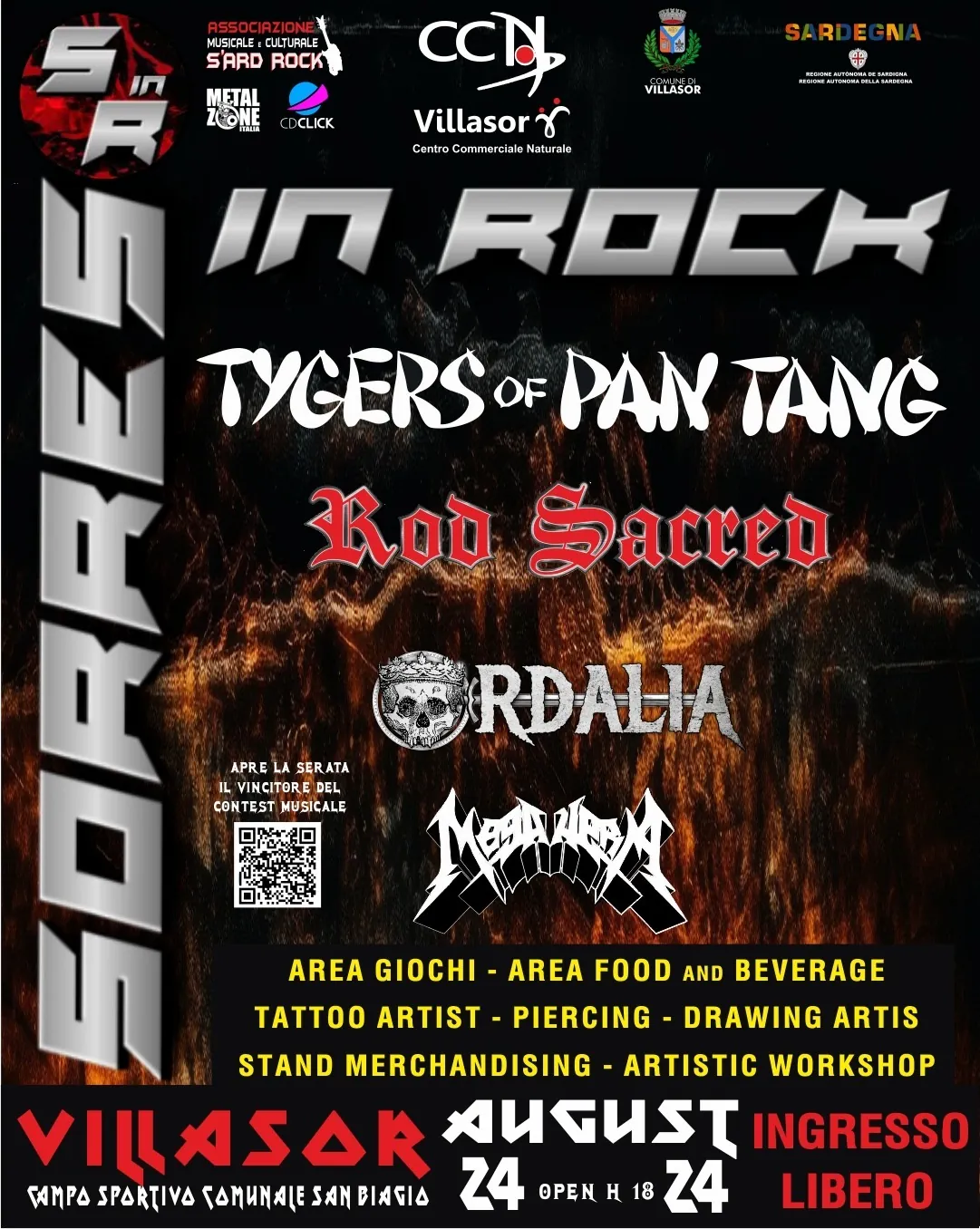 Tygers Of Pan Tang + Rod Sacred + Ordalia + Megahera @ Sorres in Rock, Villasor (SU) - 24/08/2024