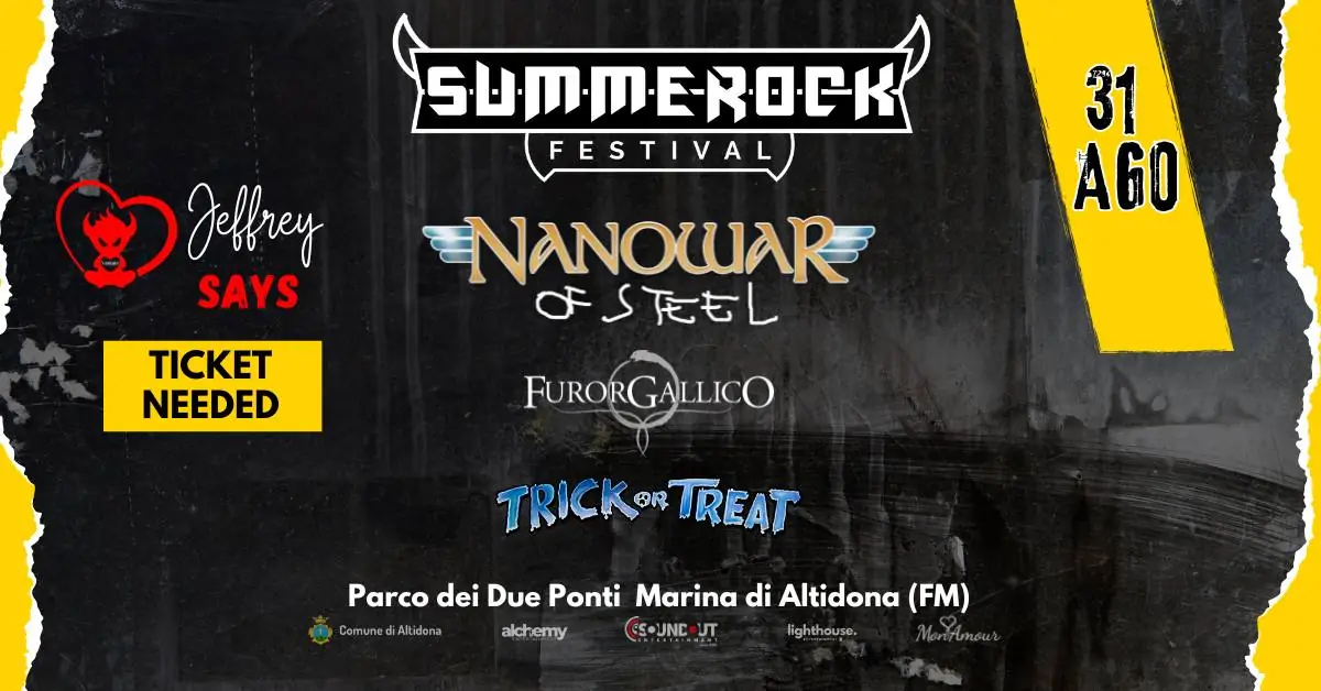 Nanowar of Steel + Furor Gallico + Trick or Treat @ Summerock Festival, Marina di Altidona (FM) - 31/08/2024