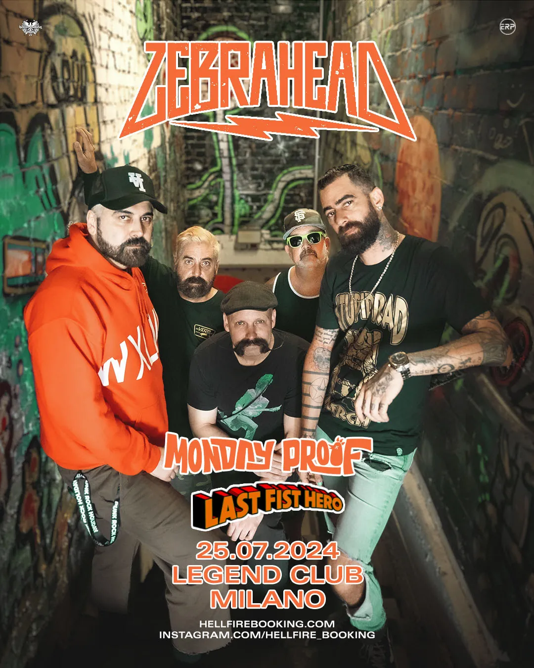 Zebrahead: in apertura di concerto Monday Proof e Last Fist Hero
