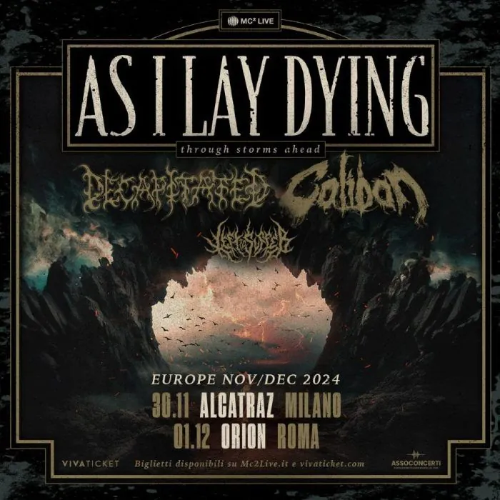 As I Lay Dying @ Orion, Roma - 01/12/2024