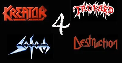 Kreator, Destruction, Sodom e Tankard insieme per una data in Germania. Guarda il video