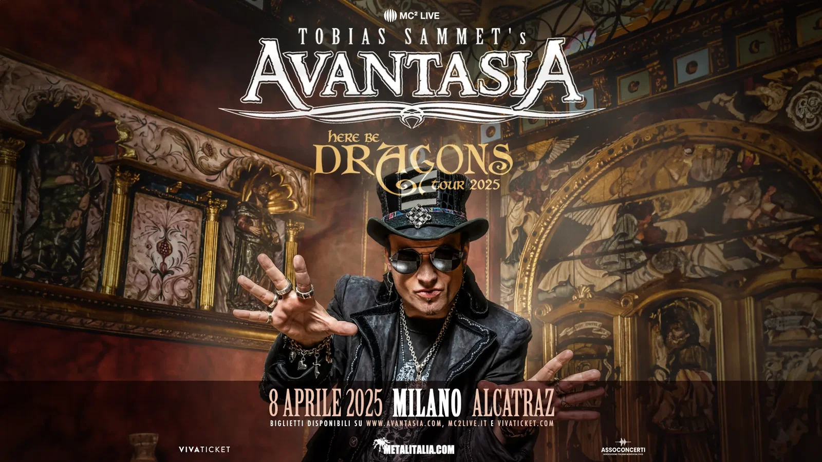 Tobias Sammet's Avantasia @ Alcatraz, Milano - 08/04/2025