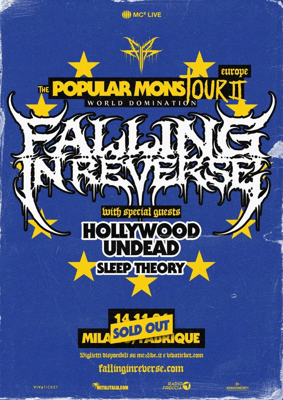 Falling In Reverse: sold out la data di Milano