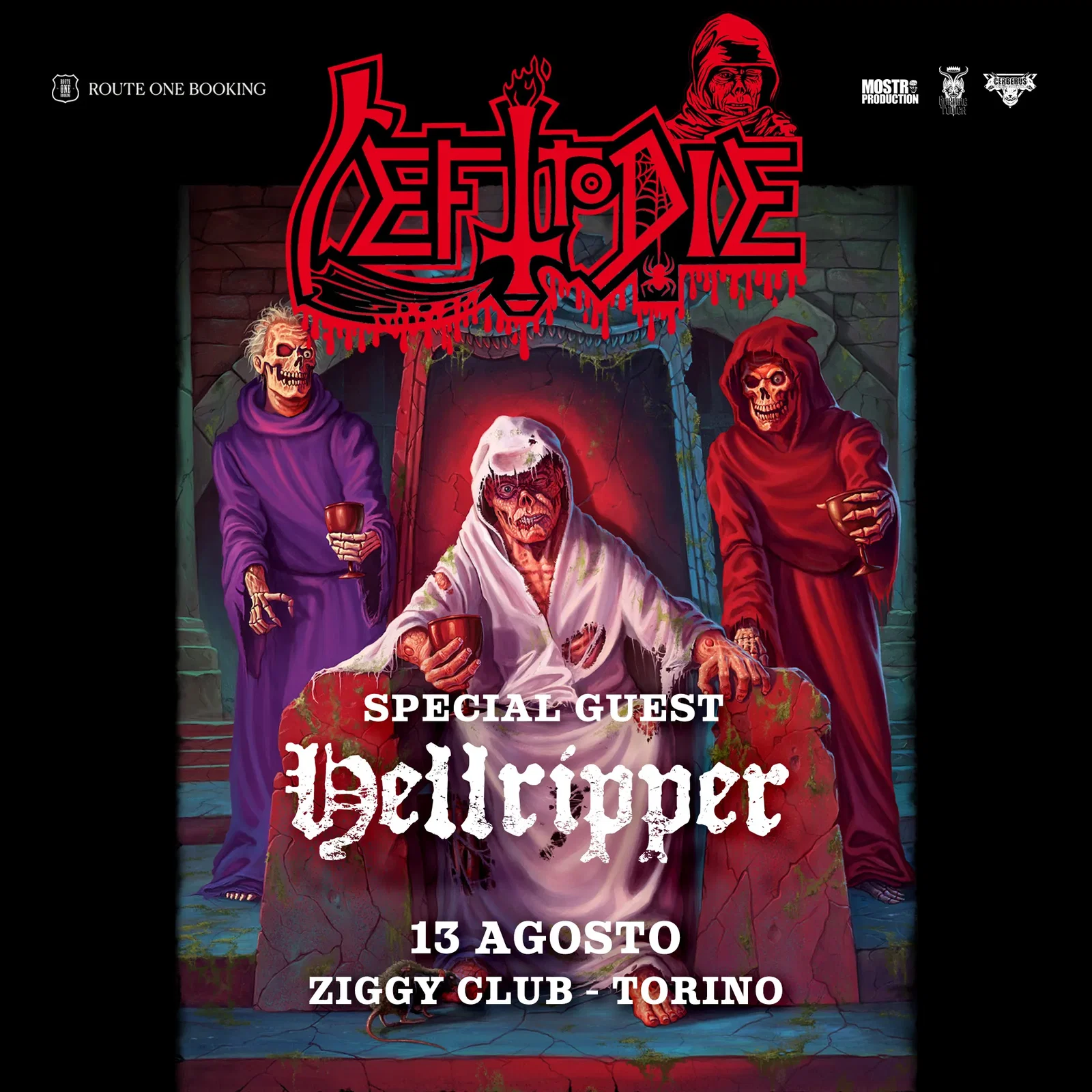 Left to Die: gli orari della data a Torino assieme agli Hellripper