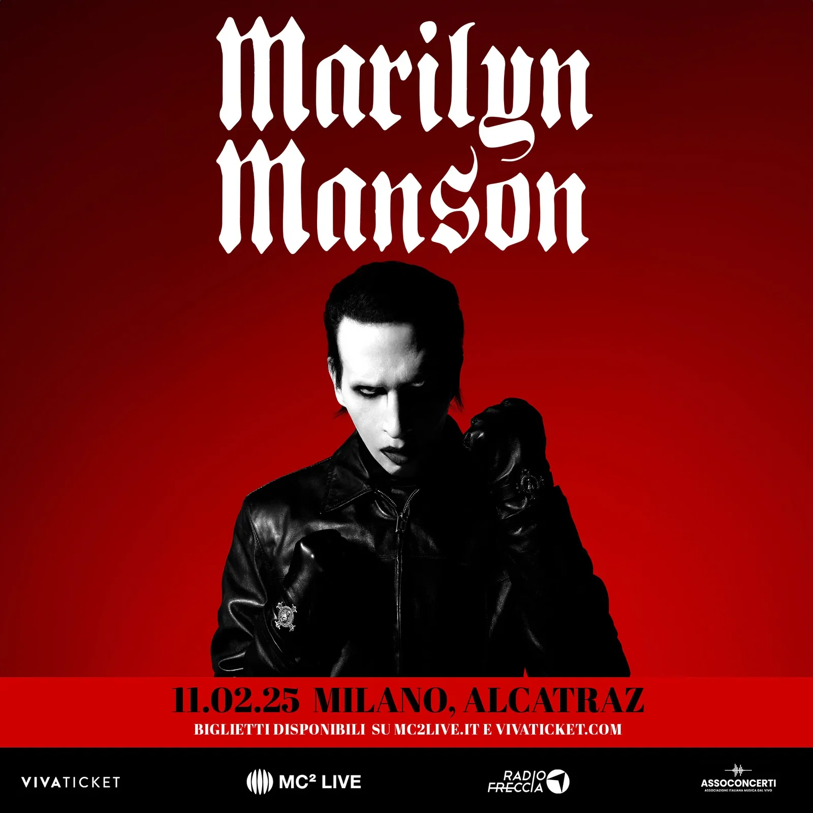 Marilyn Manson:  una data a Milano a febbraio 2025