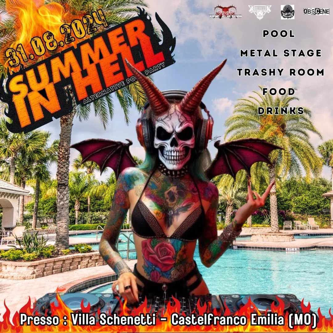 Summer In Hell: il metal party in piscina, sabato a Castelfranco Emilia (MO)