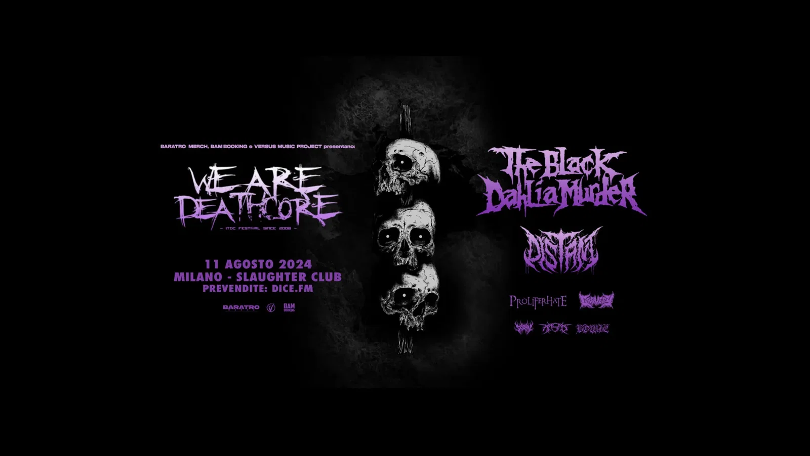 The Black Dahlia Murder: orari ed info del "We Are Deathcore" questa domenica a Milano