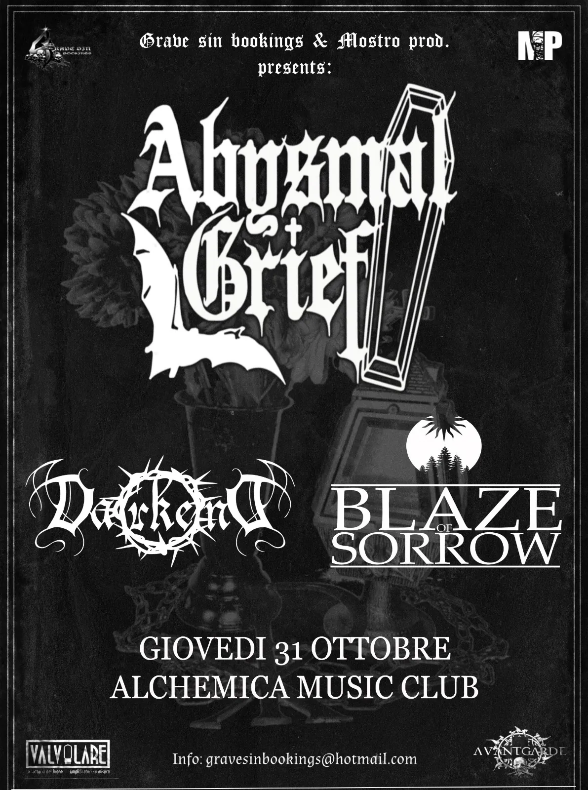 Abysmal Grief: le due band di supporto della data di Bologna